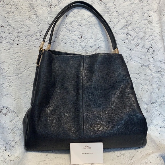 Coach Handbags - COACH Navy Leather Purse